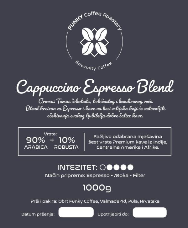 Premium Cappuccino Espresso Blend - Slika 3