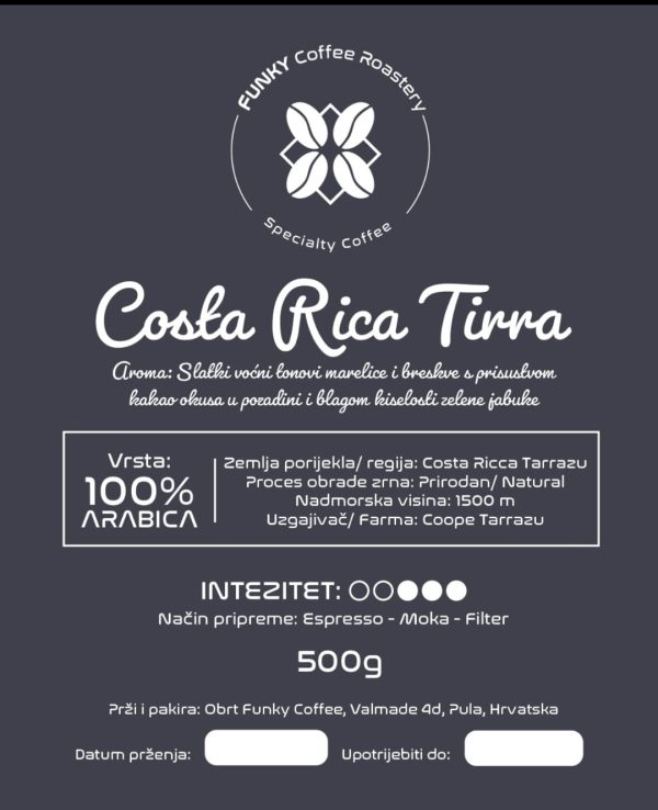 Specijalna kava Costa Rica Tirra